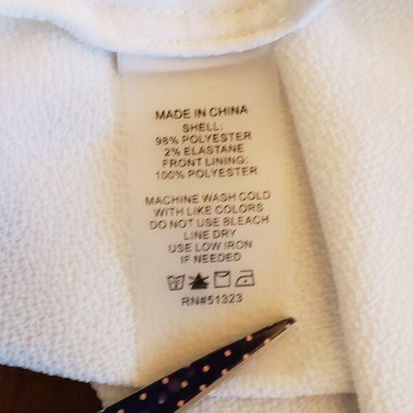 Vince Camuto Women Sleeveless Lace Up Scoop Neck Blouse White 3X - Picture 7 of 7